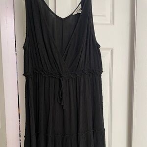 Black light summer dress.  Empire style.  Marked XXL, but runs small